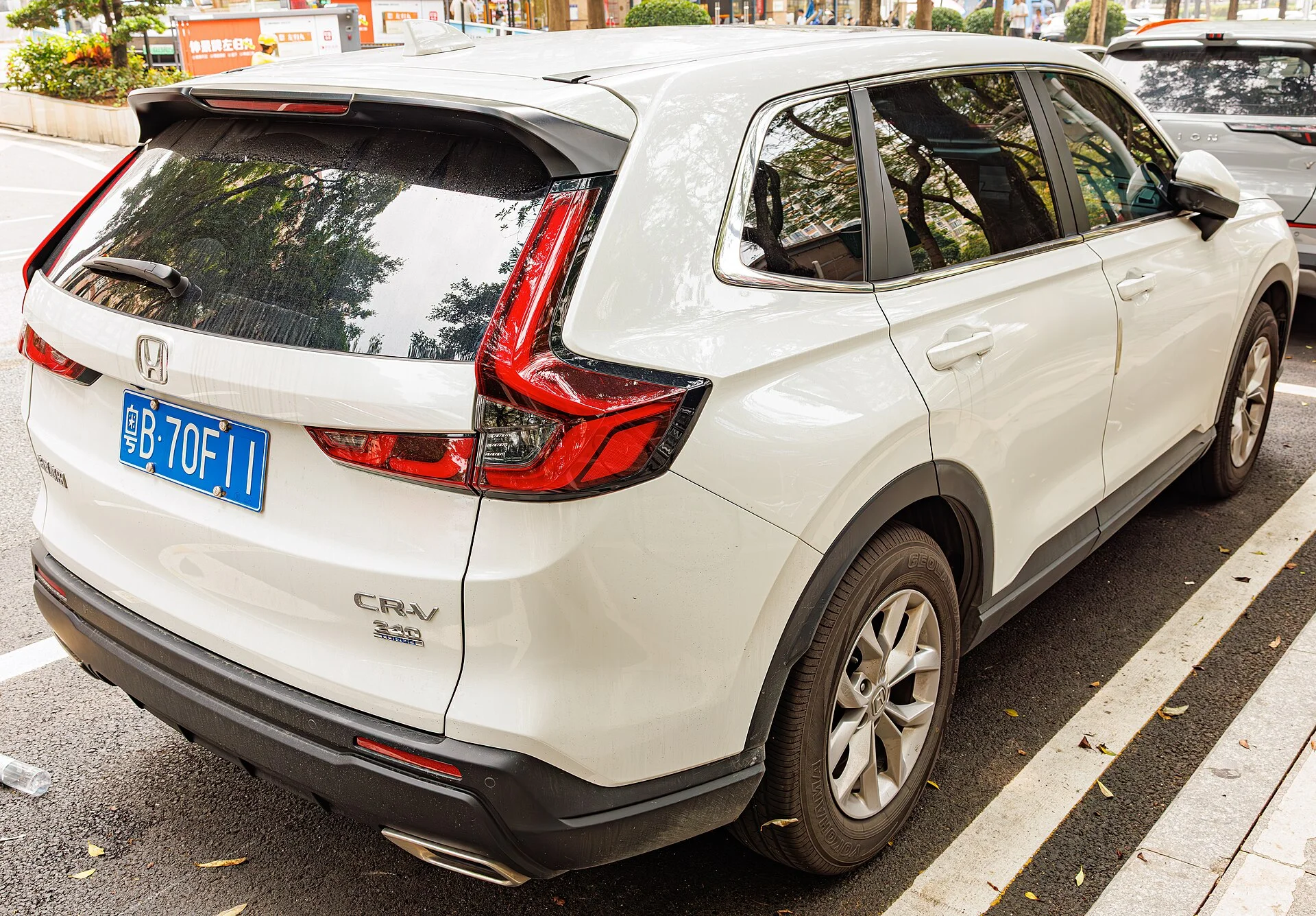 The sixth-generation Honda CR-V, with the class's most spacious rear seat and cargo hold